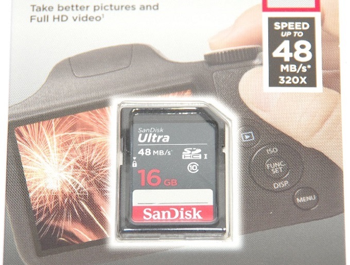 SanDisk ǥSDHC Ultra16GBѥå  Class10  UHS-I  48MB/s (SDɡ꡼)