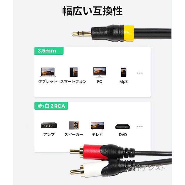 ڸߴʡFUJITSU/ٻбRCAǥ֥ 1.8m (ƥ쥪ߥ˥ץ饰AUX3.5mm - 2RCA)   Part.7̵ڥ᡼ؤξ