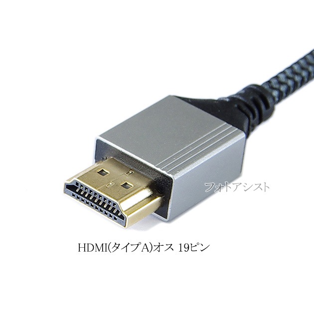 HDMI �����֥롡HDMI (A������)-�ߥ�HDMIü��(C������)��2.0�����б� 2.0m  (�������ͥå��б���Type-C��mini)   ��å���֥�å����ץ�ߥ���ϥ����ԡ���
