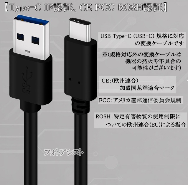 �ڸߴ��ʡ� SHARP ���㡼�ס�Type-C�����֥�(A-C USB3.1 gen1 QC�б�  2m ����) ������̵���ڥ᡼���ؤξ���