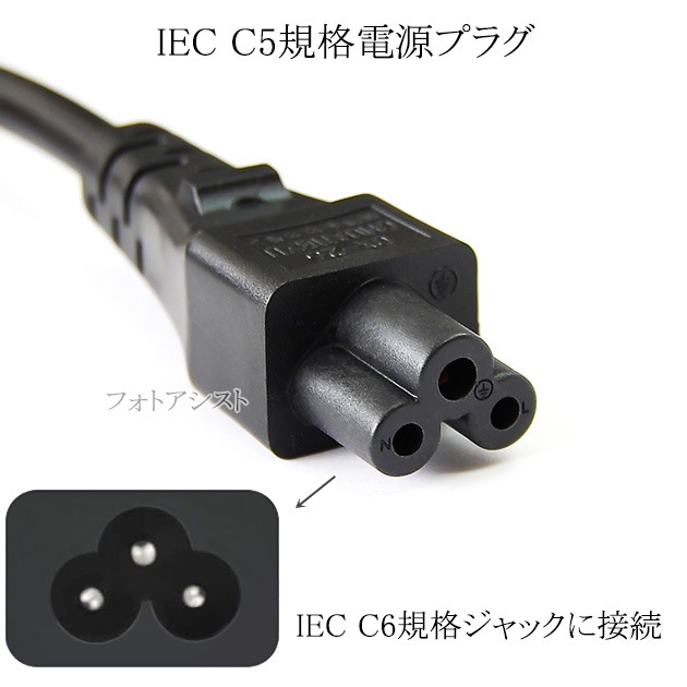 �Ÿ������֥� 3�ԥ� �ߥå�����/�������С���(7A/125V)�������������� 1.5m   IEC C5����   PSEŬ�� Tracking�б�