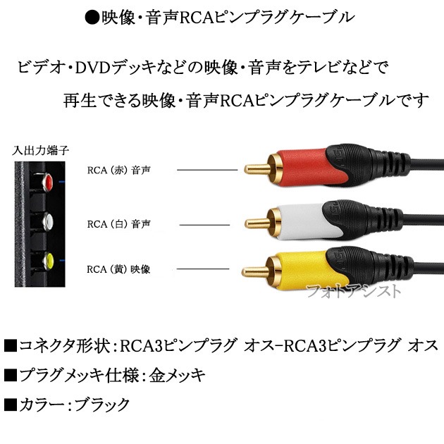 ڸߴʡMITSUBISHI/ɩŵб AV֥ 3RCAץ饰 3.0m (3RCA - 3RCA) ֡򡦲  Part.1̵ڥ᡼ؤξ