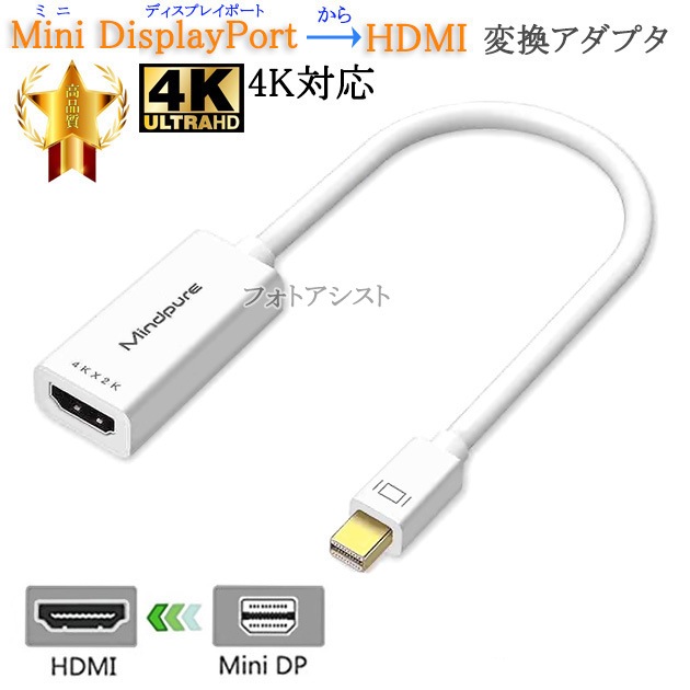 Mini DisplayPort ���� HDMI �Ѵ������ץ�  0.2�� ��  4K/30Hz�б�