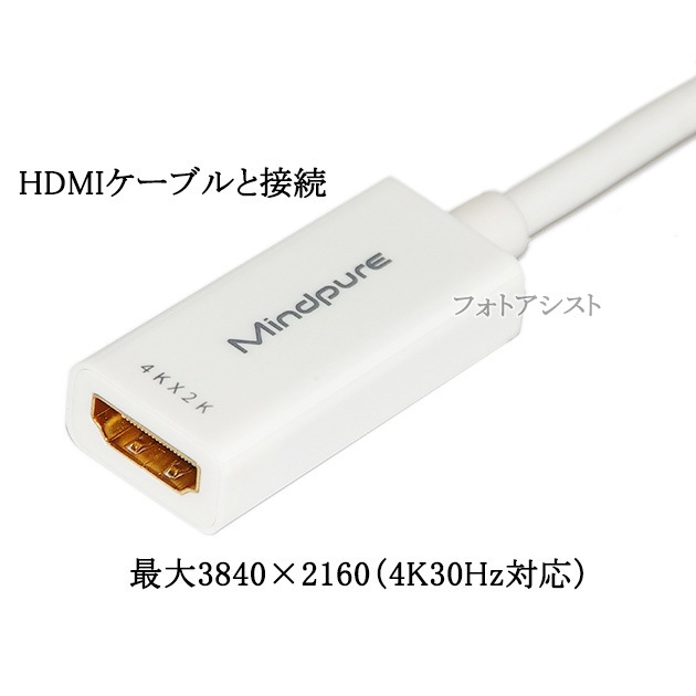 Mini DisplayPort ���� HDMI �Ѵ������ץ�  0.2�� ��  4K/30Hz�б�