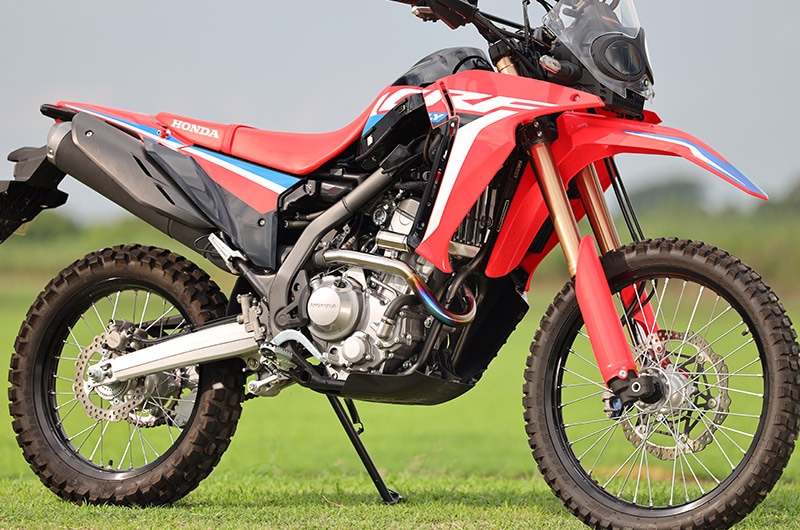 CRF250RALLY　2021~ POWERBOX パイプ　チタンブルー（2BK-MD47） ※8BK-MD47には適合しません