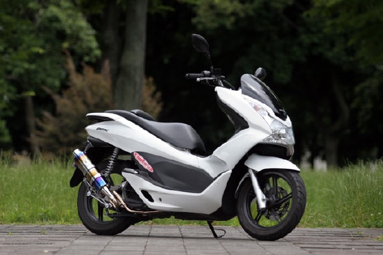 ～'11 PCX125｜PURE SPORT-S(チタンブルー) ゴールドエンブレム
