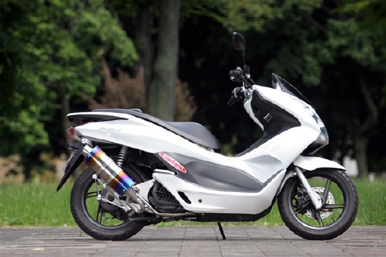 ～'11 PCX125｜PURE SPORT TypeONEテールSV(チタンブルー)　ゴールドエンブレム