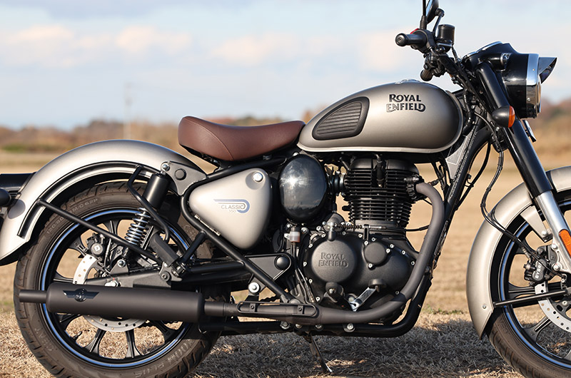 ROYAL ENFIELD '22~CLASSIC350 (ME3ELJ15)  POWERBOXサイレンサー ブラックエディション［政府認証マフラー］