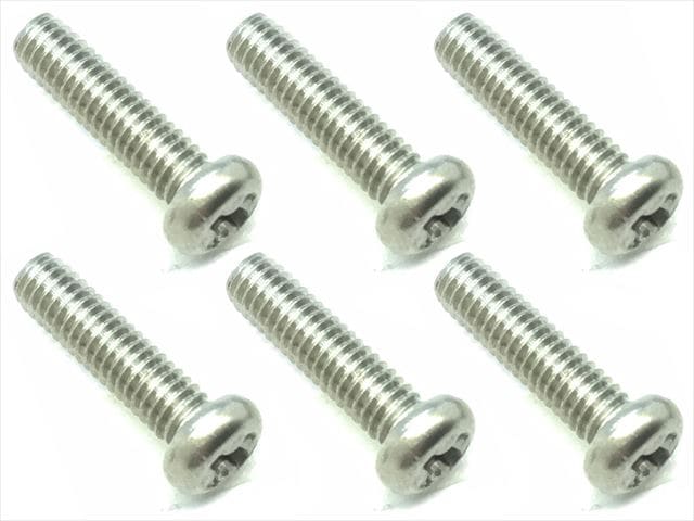 2.6x10 ������ܥ���ӥ� 6���� �ץ饹Ƭ 2.6 X10 Titanium button machine screw (6 pcs.) plus head