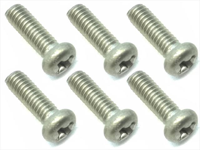 2.6x8 ������ܥ���ӥ� 6���� �ץ饹Ƭ 2.6 X8 Titanium button machine screw (6 pcs.) plus head
