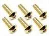 38 ƥ쥹إåܥӥ(6) 24Kɥå 38 Stainless steel hex Pan Head Screw (6 pcs.) 24K gold plating