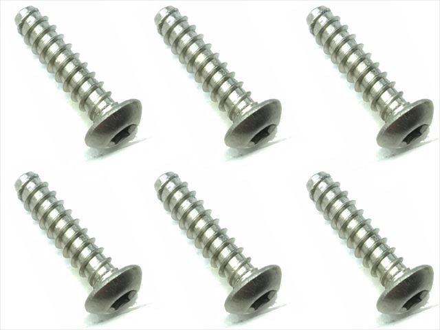 3��12 ������إå����ʥ٥��åԥ󥰥ӥ� 6���� 3��12 Titanium hex button tapping screw (6 pcs.)