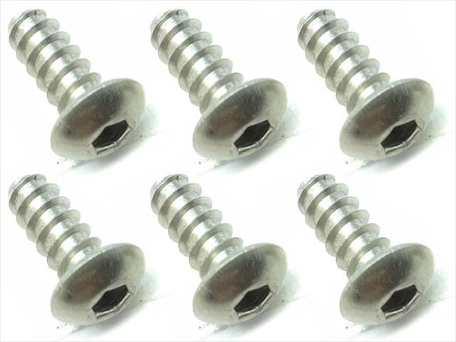 4X10 ������إå����ʥ٥��åԥ󥰥ӥ� 6���� 4X10 Titanium hex button tapping screw (6 pcs.)