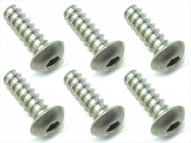 4X12 ������إå����ʥ٥��åԥ󥰥ӥ� 6���� 4X12 Titanium hex button tapping screw (6 pcs.)