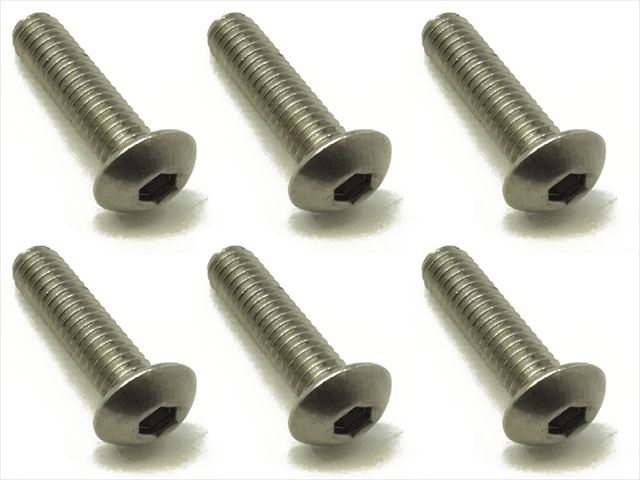 4X15 ������إå����ܥ���ӥ� 6���� 4X15 Titanium hex Pan Head Screw (6 pcs.)