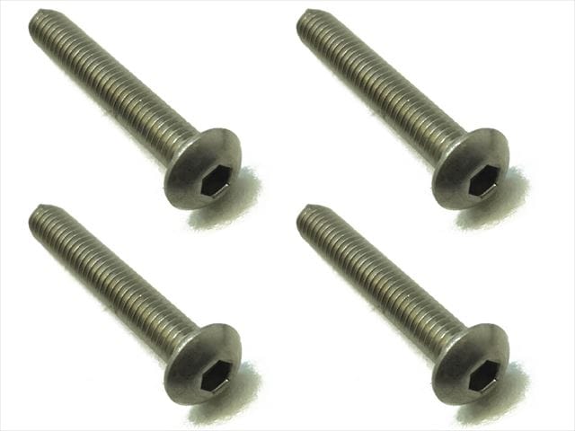 4x25�إå����ܥ���ӥ� 4���� 4x25 Titanium hex Pan Head Screw (4 pcs.)