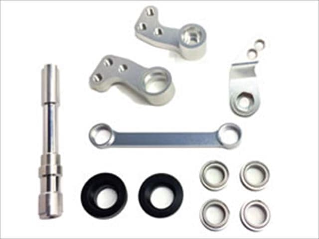 ߥƥ󥰥󥯥ե륻å(С) ߥCC-01 Aluminum steering wheel crank full set (silver) TAMIYA CC-01