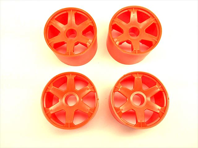 �ե����С��쥹6�ܥե���ȥۥ�����(�����)S-FLEX 4���� Front wheel S-FLEX (orange) pcs. of 6 Fiberless 4 pcs.