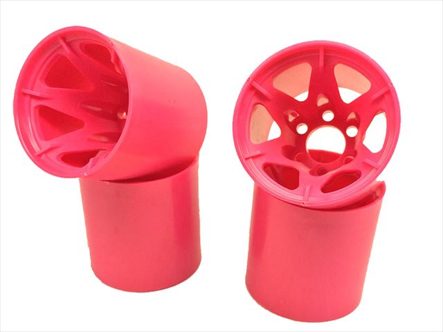 �ե����С��쥹6�ܥ��ۥ�����(�ԥ�)S-FLEX 4���� Rear wheel S-FLEX (pink) pcs. of 6 Fiberless 4 pcs.