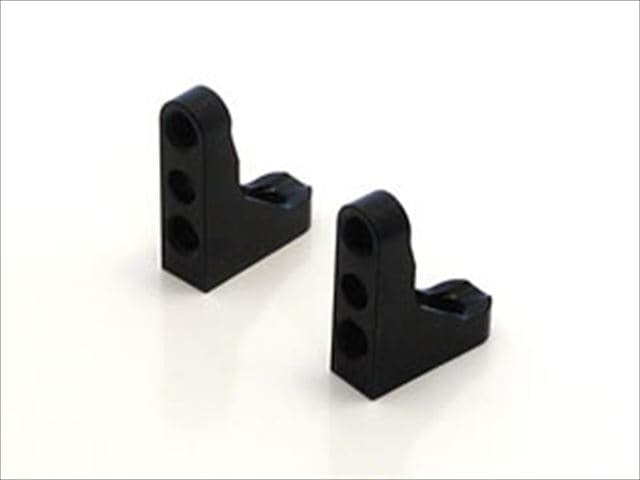 ����ߥ����ܥޥ���� 2pcs 1/12���� �֥�å� Aluminum servo mount (2pcs) 1/12 general-purpose black