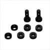 ߥꥢܥǥޥ ߥF103 ֥å Aluminum rear body mount (for TAMIYA F103) black