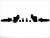ߥʥå륻å ߥF103 ѥȥ졼 ֥å Aluminum knuckle set (for TAMIYA F103) changeable trail black