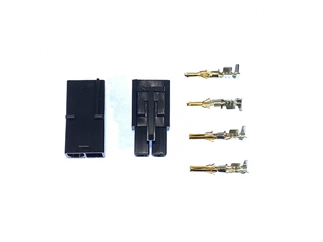 7.2V���ߥ�����ͥ����� 1�ڥ�/�������᥹��1���� 7.2V TAMIYA black connector (each 1 pcs. of 1 pair/male/female)