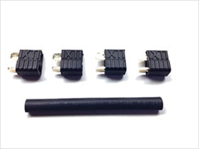 T��2P���ͥ����� �᥹4���� �֥�å� T type 2P connector (Female 4 pcs.) black