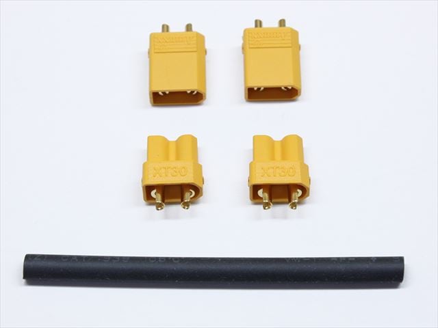 XT30���ͥ�����(����&�᥹2�ڥ�) XT30 connector (male & Female 2 pairs)