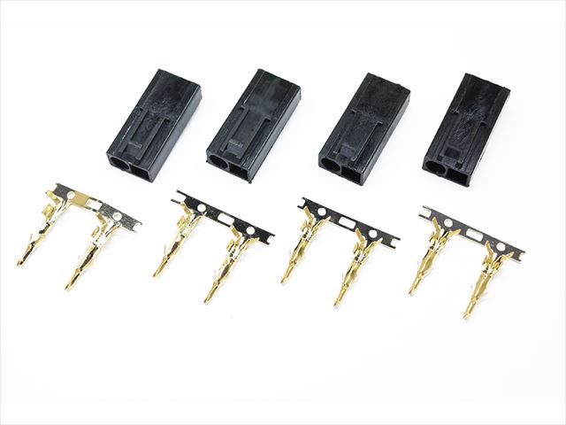 ��ư���� �ߥ�S������ �֥�å����ͥ����� (�᥹ 4��) Electric gun mini S type black connector (4 Female)