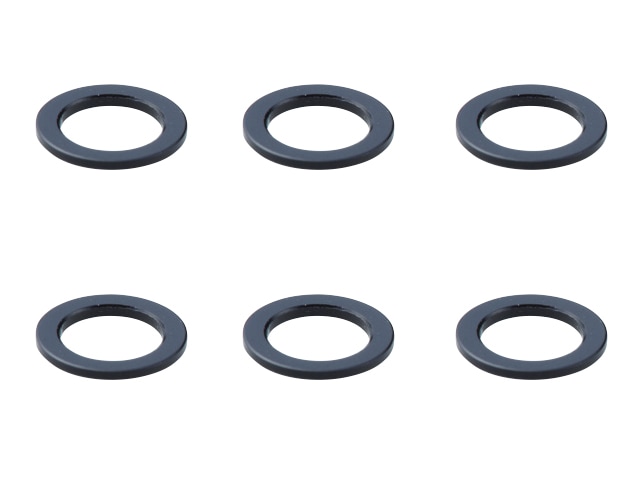 M4����ߥ��顼 ��6��4��0.5t (�֥�å�)6������ Aluminum Collar 6 ��6��4��0.5t (black)