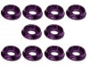 M3 CAPӥѥߥå㡼(ѡץ) 10pcs Aluminum M3 dish washer for cap screw(purple) 10 pcs.