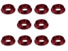 M3 CAPӥѥߥå㡼(å) 10pcs Aluminum M3 dish washer for cap screw(red) 10 pcs.