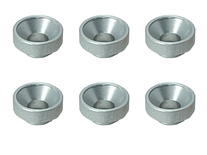 ����ߥܥ��ջ���å��㡼 ����С� 6���� Aluminum bossed dish washer silver 6 pcs.