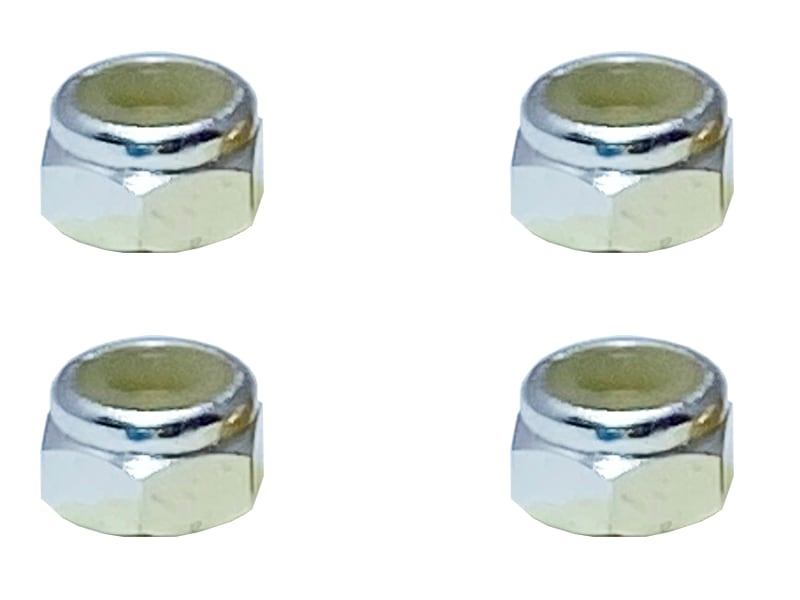 ����ߥʥ�����ʥå� M4 �ʥ���С�) 4pcs Nylon nut of Aluminum 4mm silver 4 pcs.