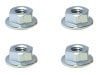 ߥե󥸥졼ȥʥå M4 ʥС) 4pcs Aluminum M4 Flanged Cerate Nut 4 pcs. (silver)