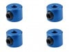 ����ߥ�󥱡������ȥåѡ� ǻ�֥롼 4pcs Aluminum linkage stopper 2mm (Dark Blue) 4 pcs.