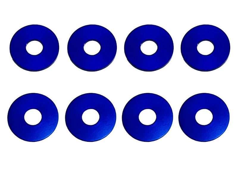 アルミホイールスペーサー 濃ブルー Aluminum wheel spacer (YOKOMO Blue) Generalpurpose