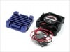 ���ȥ��󥰥ե���25��ESC�ѥҡ��ȥ��󥯥��å� ǻ�֥롼 Heat sink set for strong fan 25&ESC (Dark Blue)