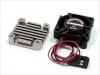 ���ȥ��󥰥ե���25��ESC�ѥҡ��ȥ��󥯥��å� ����С� Heat sink set for strong fan 25&ESC (silver)