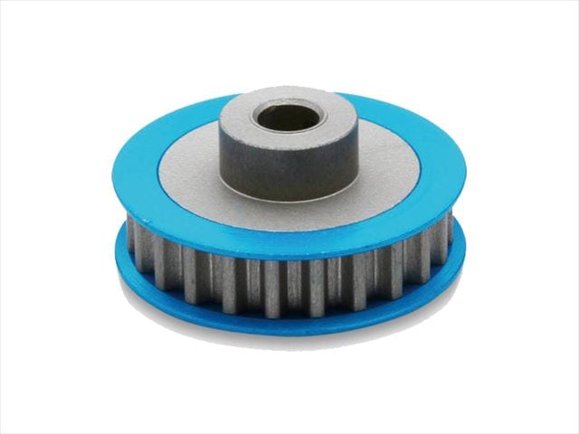 ����ߥ��󥿡��ס��꡼23T ���� �֥롼 Aluminum Center pulley 23T (general purpose) blue