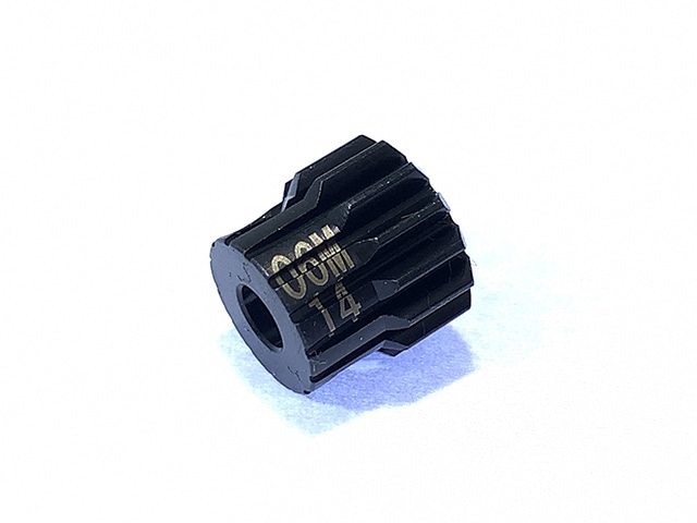 06M �ϡ��ɥ�������ԥ˥��󥮥� 14T��06M Hard Steel Pinion Gear 14T (for TAMIYA)