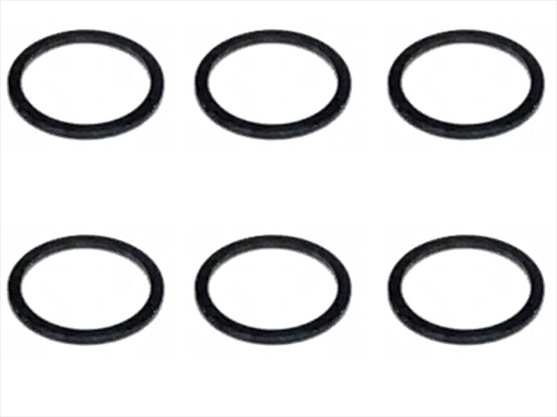 ���������ߥ��顼 ��7.9��6.4��0.5t (6����)�֥�å� Collar 0.5t of adjustment of width of Rear car (6 pcs.) black for 1/12 racing