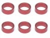 ���������ߥ��顼 ��7.9��6.4��3.0t (6����)��å� Collar 3.0t of adjustment of width of Rear car (6 pcs.) red for 1/12 racing
