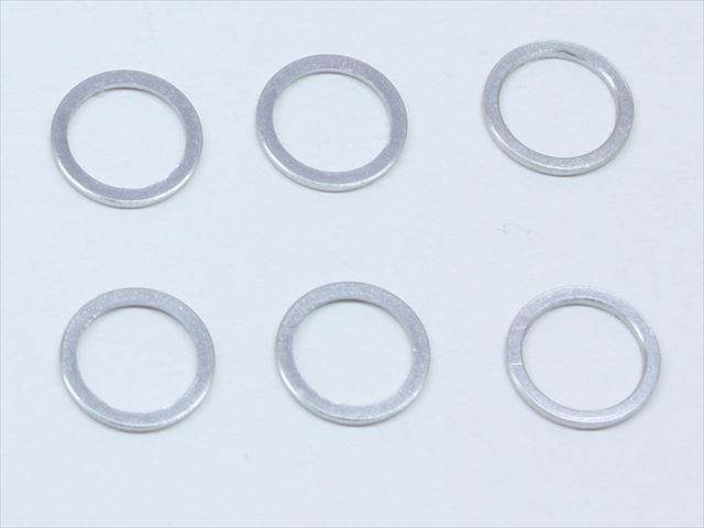M5����ߥ��顼 ��6.4��5��0.5t (����С�)6������ M5��6.4��0.5t Aluminum Collar (silver) 6 pcs.