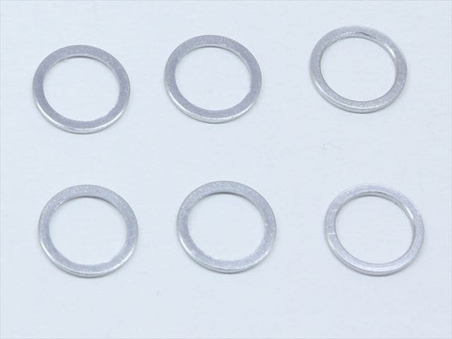 M5����ߥ��顼 ��6.4��5��1.5t (����С�)6������ M5��6.4��1.5t Aluminum Collar (silver) 6 pcs.
