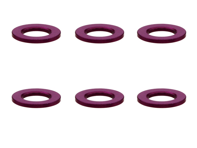 M3ߥ顼 5.530.5t (ѡץ)6 Aluminum M3 washer 0.5t (purple)