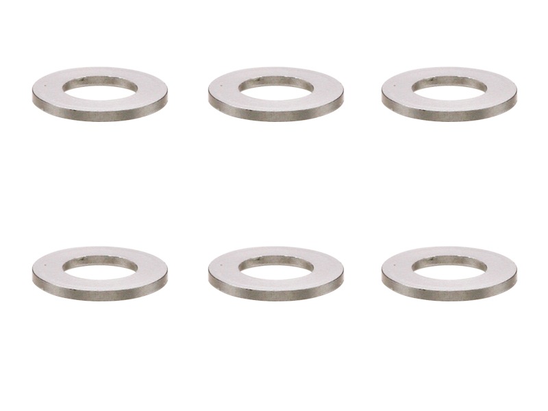 M3����ߥ��顼 ��5.5��3��0.5t (����С�)6���� Aluminum M3 washer 0.5t (Titanium Color)