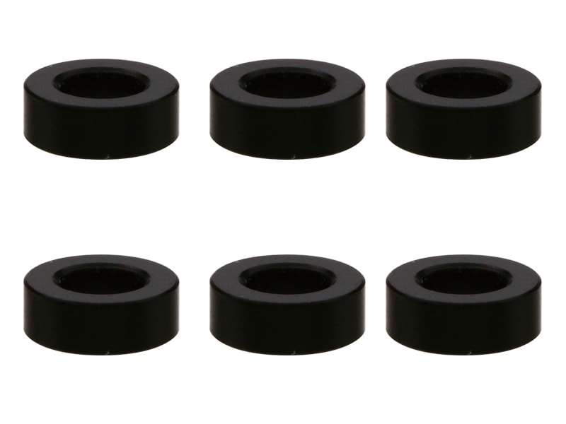 M3����ߥ��顼 ��5.5��3��2.0t (�֥�å�)6������ Aluminum M3 washer 2.0t (black)