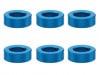 M3����ߥ��顼 ��5.5��3��2.0t (�饤�ȥ֥롼)6���� Aluminum M3 washer 2.0t (TAMIYA Blue)